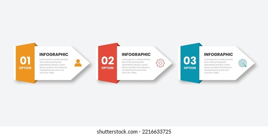 Vector infographic design template with 3 options or steps