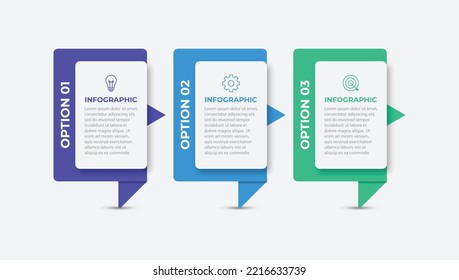 Vector infographic design template with 3 options or steps