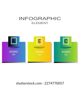 Vector infographic design template with 3 options or steps.vector