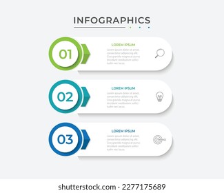 Vector infographic design template with 3 options or steps