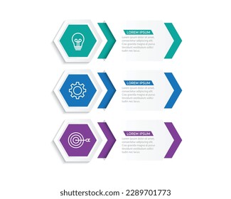 Vector infographic design template with 3 options or steps