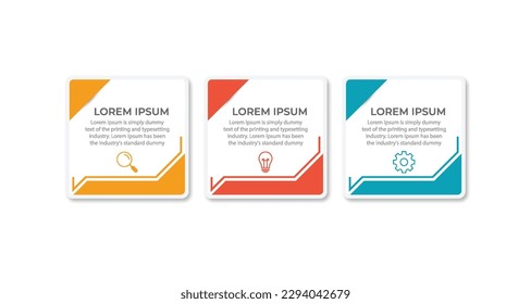 Vector infographic design template with 3 options or steps