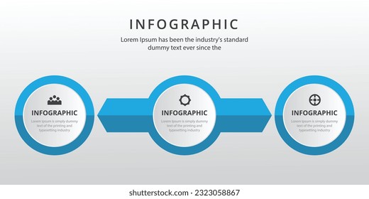 Vector infographic design template 3 options or steps