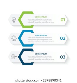 Vector infographic design template with 3 options or steps