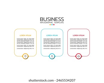 Vector infographic design template with 3 options or steps.