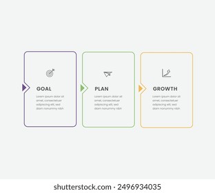 Vector infographic design template with 3 options or steps