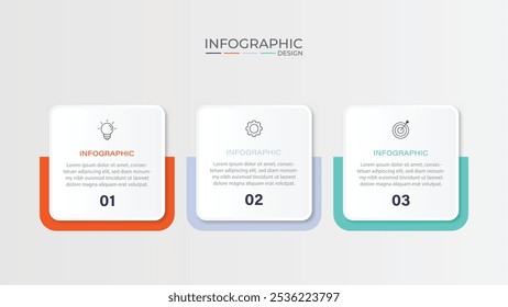 Vector infographic design template with 3 options or steps