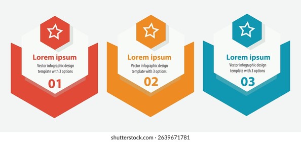 The Vector Infographic Design Template with 3 Options or Steps is a sleek and premium-quality layout tailored for presenting information clearly and effectively. Ideal for business strategies, project