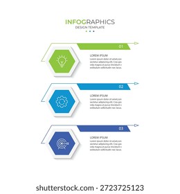 Vector infographic design template with 3 options or steps