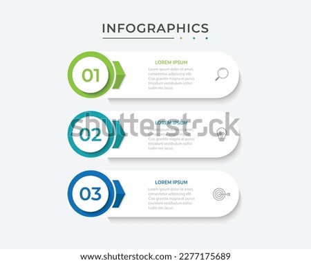 Vector infographic design template with 3 options or steps