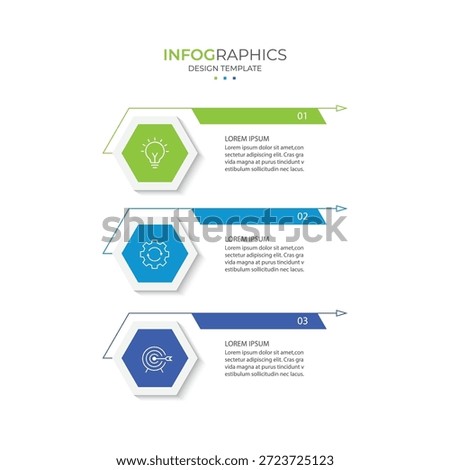 Vector infographic design template with 3 options or steps