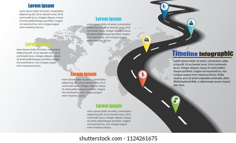 Vector Infographic design template with 4 options or steps. Can be used for process diagram, presentations, workflow layout, banner, flow chart, info graph.