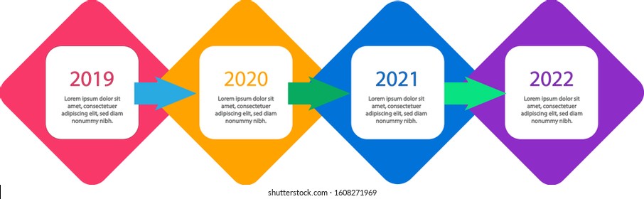 Vector Infographic design template with 4 options or steps. Can be used for process diagram, presentations, workflow layout, banner, flow chart, infographic.
