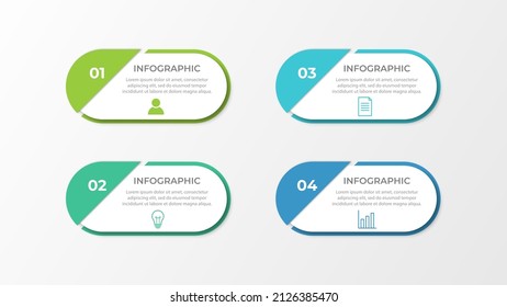 Vector infographic design template with 4 options or steps