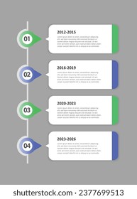 Vector infographic design template with 4 options or steps