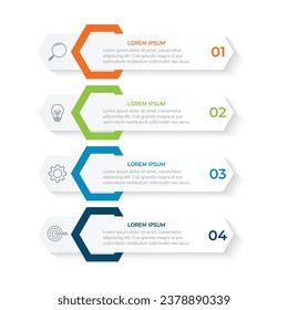 Vector infographic design template with 4 options or steps