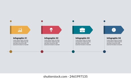 Vector infographic design template with 4 options or steps