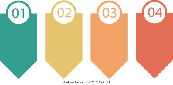 Vector infographic design template with 4 options or steps and place for your data.
