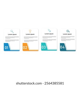 Vector infographic design template with 4 options or steps