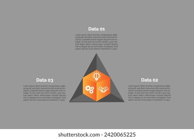 Vector infographic design template with 5 options.