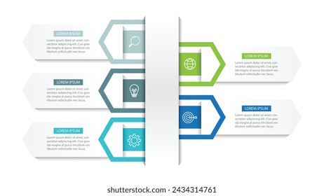 Vector infographic design template with 5 options or steps