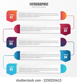 Vector infographic design template for business presentation show operation steps show business overview use public relations It is an Eps10 editable file.