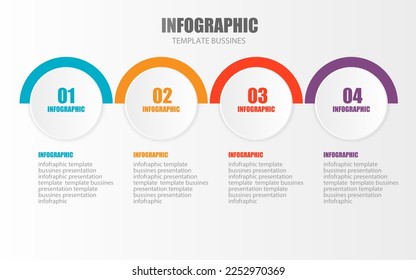 Vector infographic design template for business presentation show operation steps show business overview use public relations It is an Eps10 editable file