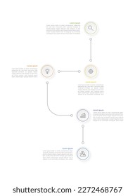 Vector infographic design template. Business concept with 5 options or steps. Vector illustration.