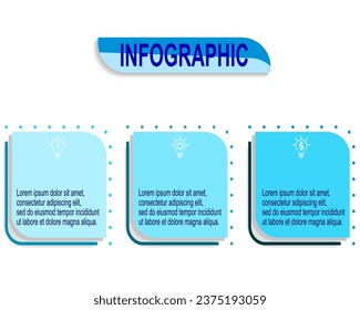 Vector infographic design template for business step or timeline process.Vector illustration.
