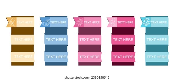 Vector infographic design template for business step or timeline process.Vector illustration.