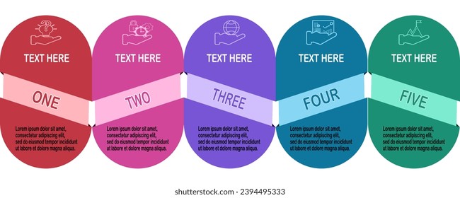 Plantilla de diseño de infografía vectorial para el paso de negocio o el proceso de escala de tiempo.Ilustración vectorial.