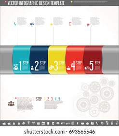 Vector infographic design template colorful design