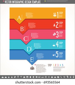 Vector infographic design template colorful design