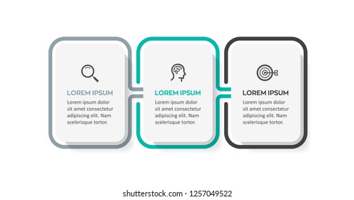 Vector Infographic design template with icons and 3 options or steps. Infographics for business concept. Can be used for presentations banner, workflow layout, process diagram, flow chart, info graph Vector Infographic design template with icons and 3 options or steps. Infographics for business concept. Can be used for presentations banner, workflow layout, process diagram, flow chart, info graph