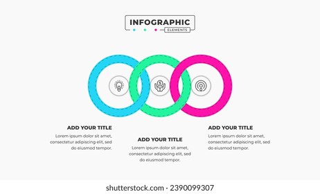 Vector infographic design template with icons and 3 options or steps It can be used for process diagrams, presentations, workflow layouts, banners, and flow charts.