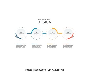 Vektorgrafik Infografik Design Vorlage aus Kreislinien, Pfeilen. Kann für Workflow-Layout, Diagramm, Jahresbericht und Webdesign verwendet werden. Geschäftskonzept mit 6 Schritten oder Prozessen.