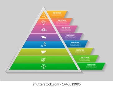 Vector Infographic Design Template with Options Steps and Marketing Icons. Business Data Visualization can be used for info graph, presentations, process, diagrams, annual reports, workflow layout