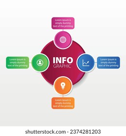 Vector infographic design template with options or steps