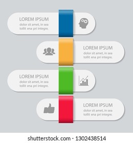 
Vector infographic design template with place for your data.