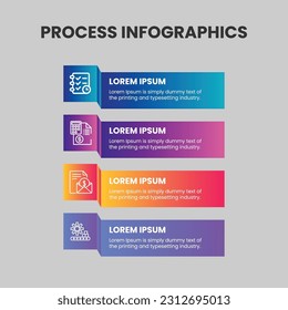 Vector infographic design template steps