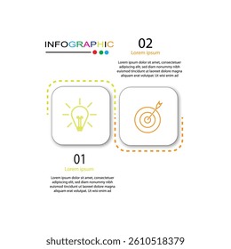 vector infographic design template whit 2 option or steps vector illustration.