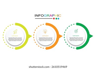 vector infographic design template whit 3 option or steps vector illustration.