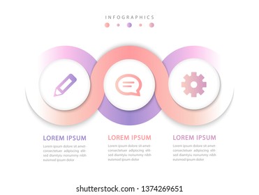 Vector infographic design UI template colorful spiral round cross gradient labels and icons. Ideal for business concept presentation banner workflow layout and process diagram.