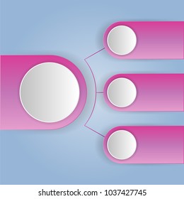 Vector Infographic design white circles with world map on the grey background. Eps 10. Can be used for diagram, banner, number options, workflow layout, step up options or web design.

