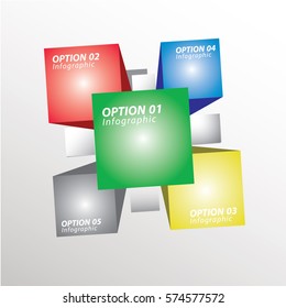 Vector infographic diagram templates