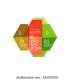 Vector infographic diagram templates for business background, numbered banners, graphic website