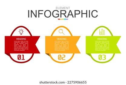 bloque de plantilla de diseño de huevo infográfico vectorial y cinta. se utiliza para el diagrama de procesos, presentación, flujo de trabajo, diseño de información, banner, gráfico y gráfico.