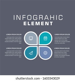 Vector Infographic Element for Business Purpose