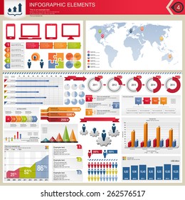 Vector infographic elements.