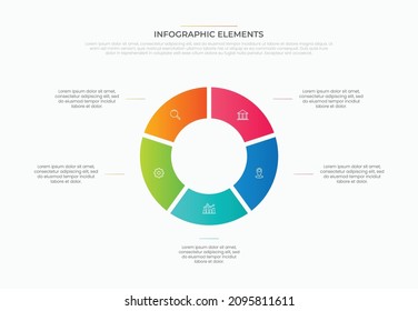 Vector infographic elements for business with icons and options template design.